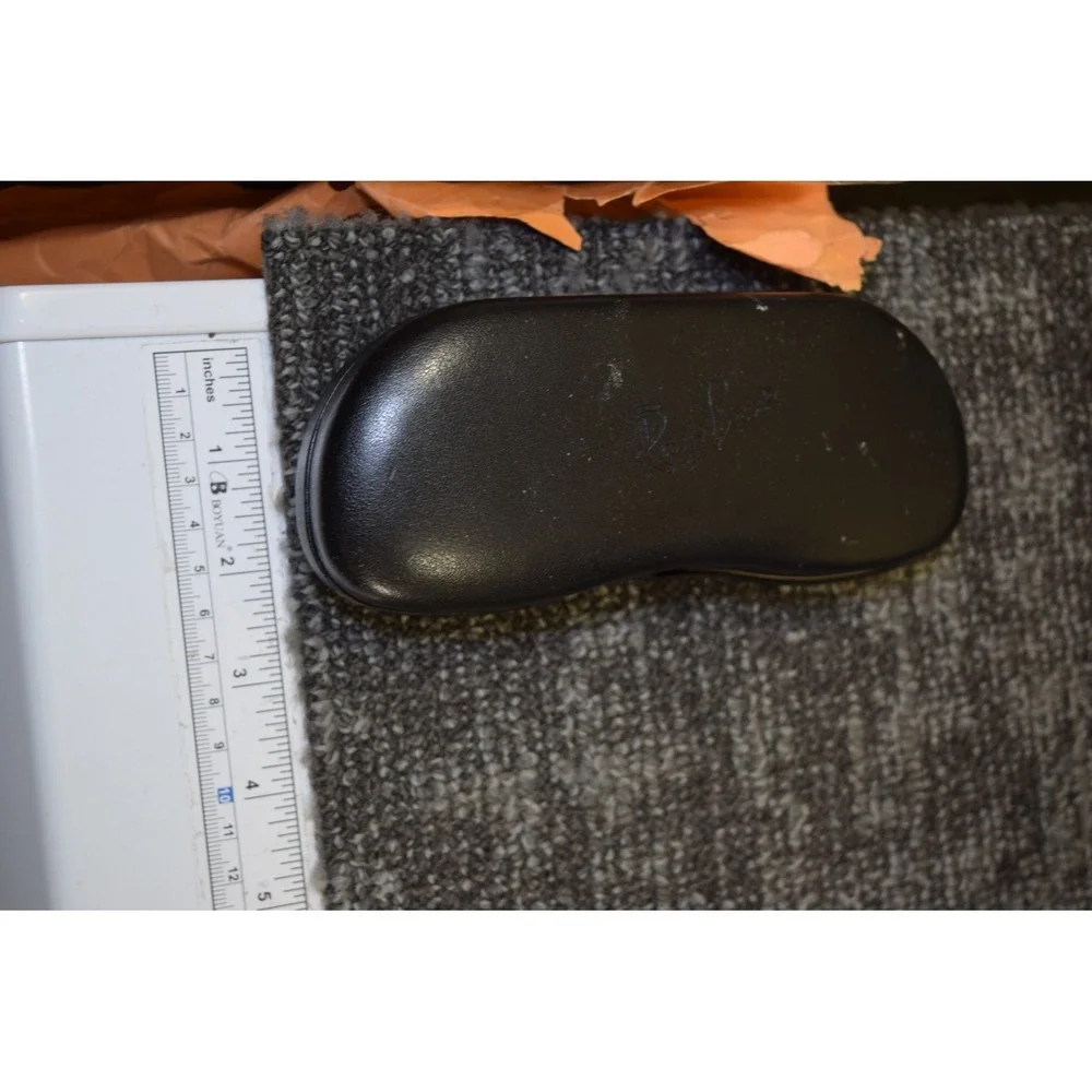 Ray-Ban Sunglasses Eyeglasses Clam Shell Black - Logo CASE ONLY - Flaw